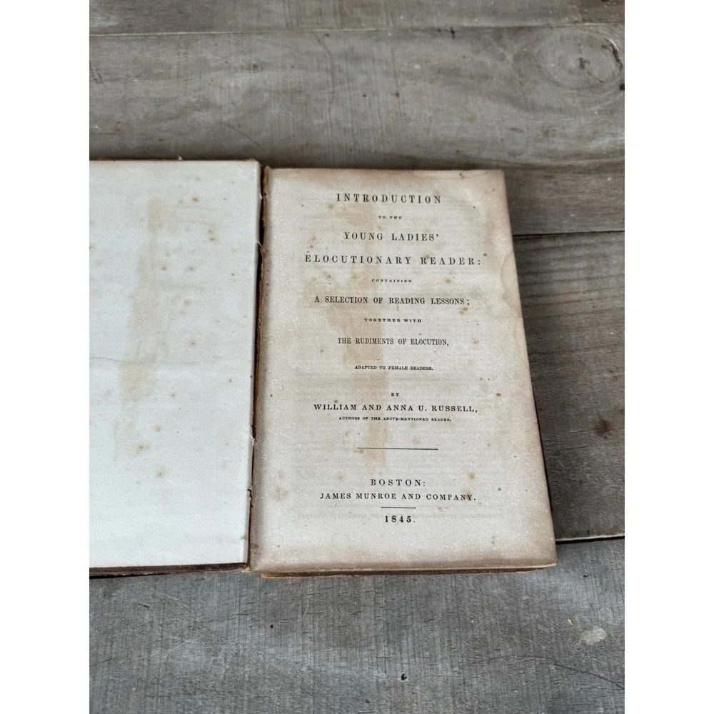 Antique Introduction To The‎ You G Ladies Elocutionary Reader